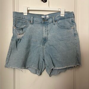 Denizen from Levi's High Waited Light Blue Jean Shorts